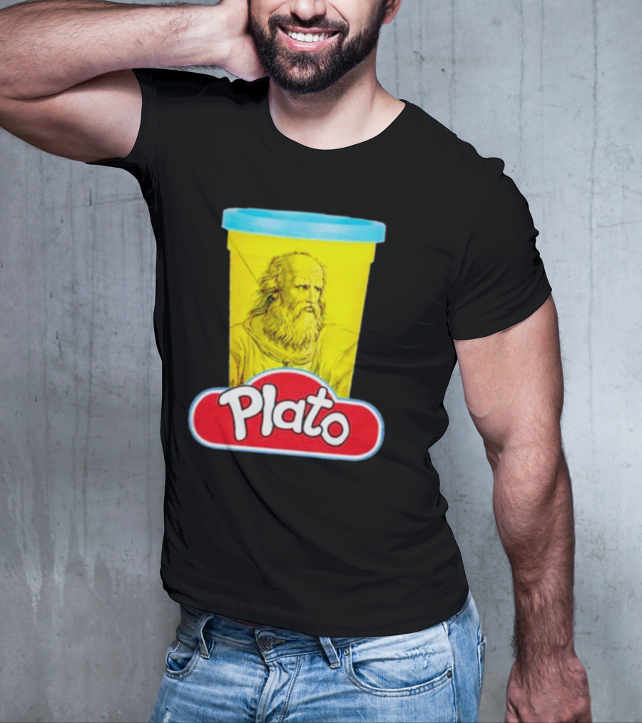 Plato Philosopher Meets Play Doh Parody Mashup T-Shirt