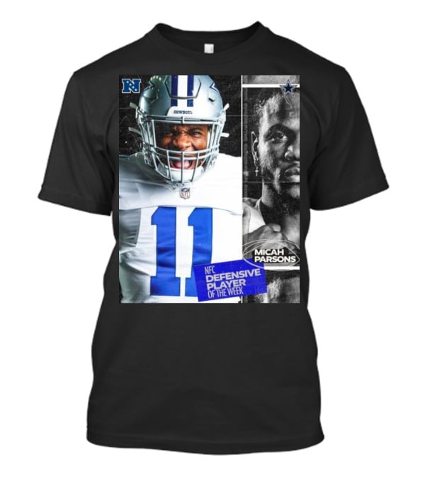 Dallas Cowboys 11 Micah Parsons NFC Defensive Player Of The Week T-Shirt