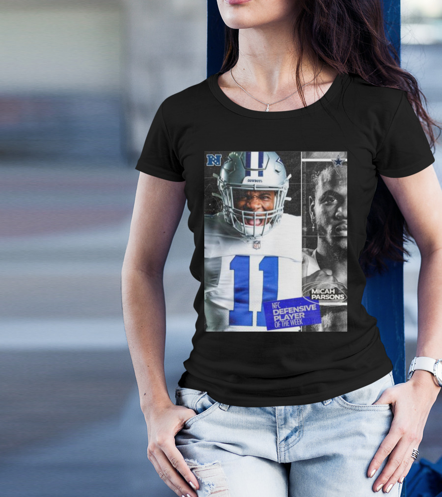 Dallas Cowboys 11 Micah Parsons NFC Defensive Player Of The Week T-Shirt
