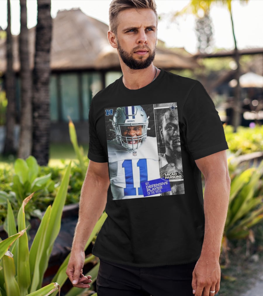 Dallas Cowboys 11 Micah Parsons NFC Defensive Player Of The Week T-Shirt