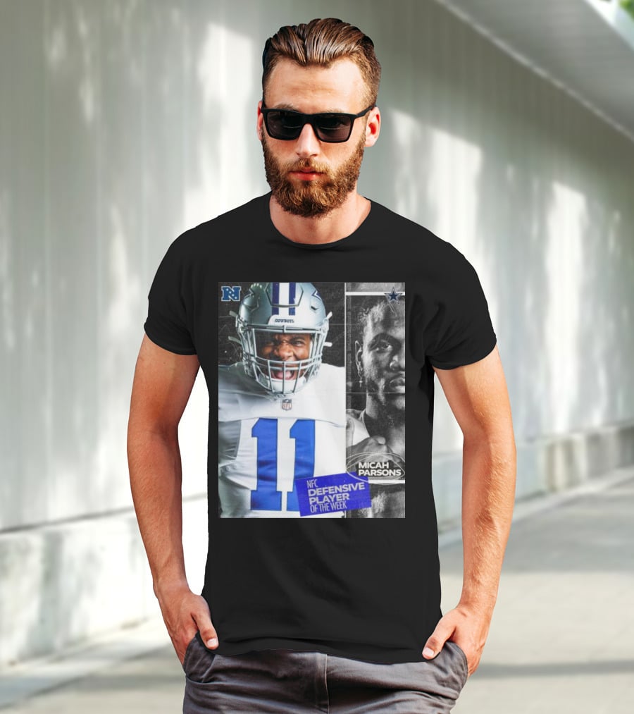 Dallas Cowboys 11 Micah Parsons NFC Defensive Player Of The Week T-Shirt