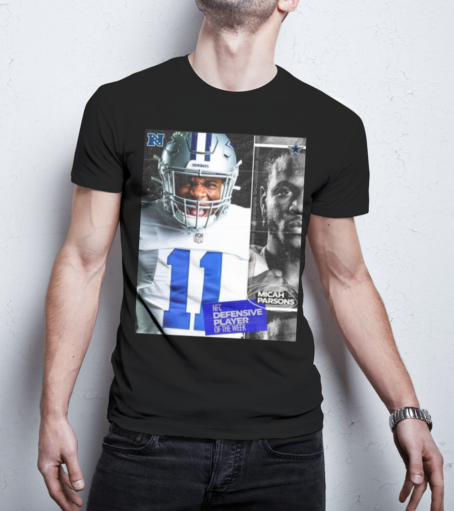 Dallas Cowboys 11 Micah Parsons NFC Defensive Player Of The Week T-Shirt