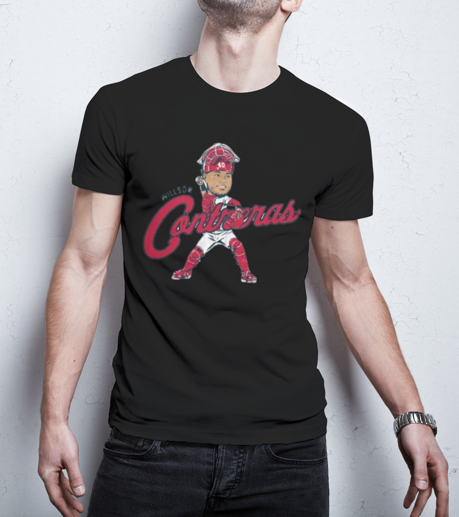 Willson Contreras Catcher Caricature 40 T-Shirt