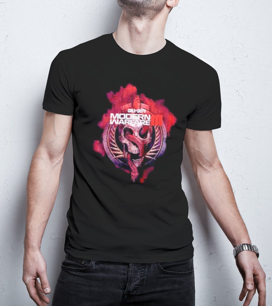 Call Of Duty Modern Warfare III Skull And Snake Emblem T-Shirt