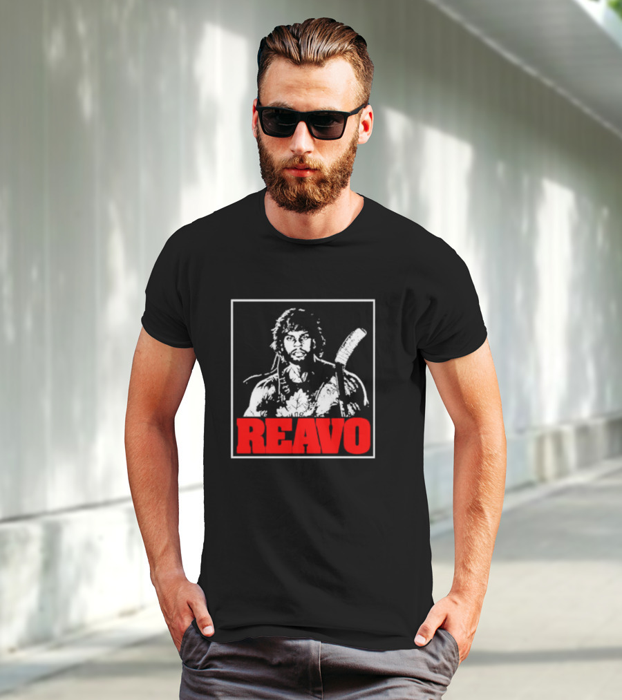 REAVO Hockey Warrior Illustration With Flow Jerguson Reavo T-Shirt