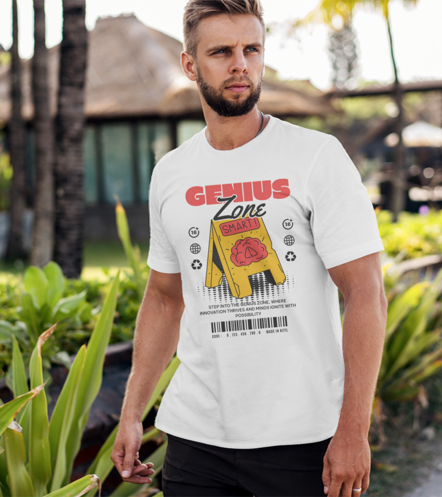GENIUS ZONE SMART BRAIN SIGN T-Shirt