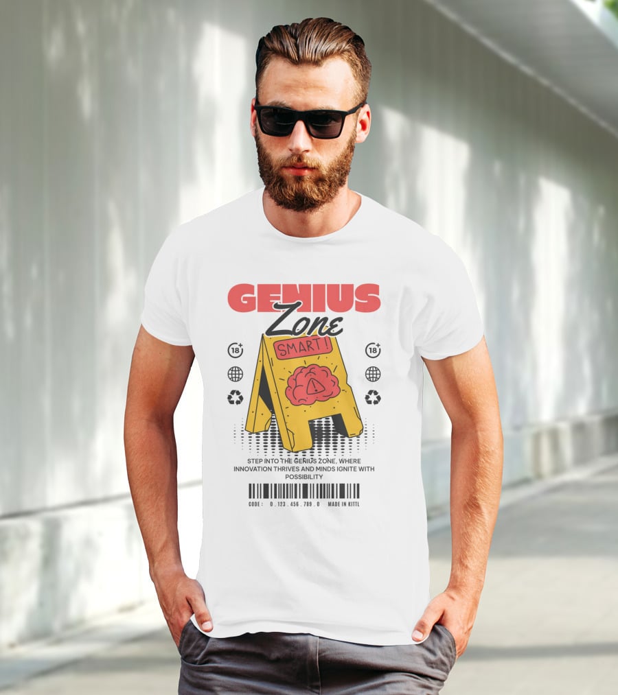 GENIUS ZONE SMART BRAIN SIGN T-Shirt