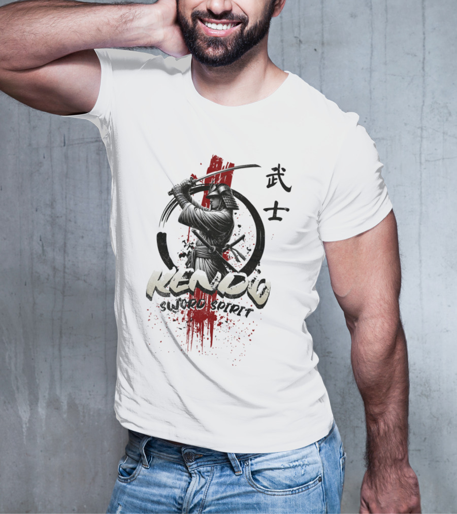 Kendo Sword Spirit Bushido Warrior T-Shirt