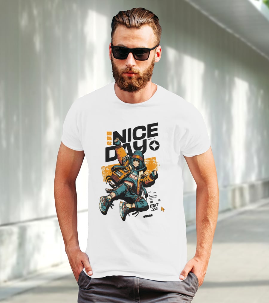 Nice Day Yepp Est 24 Vintage Urban T-Shirt