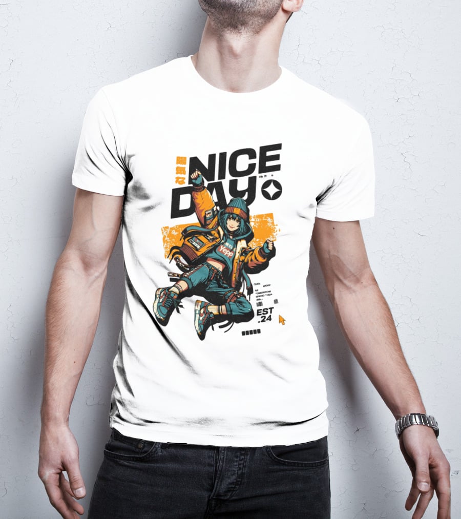 Nice Day Yepp Est 24 Vintage Urban T-Shirt
