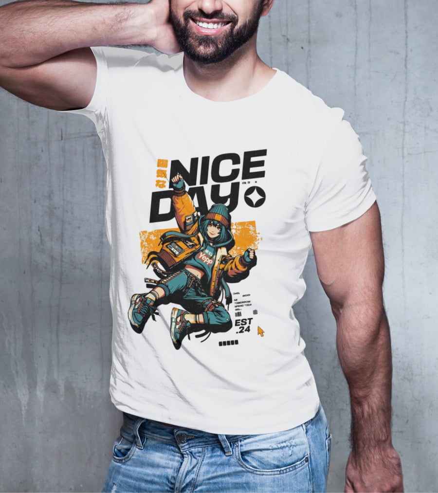 Nice Day Yepp Est 24 Vintage Urban T-Shirt