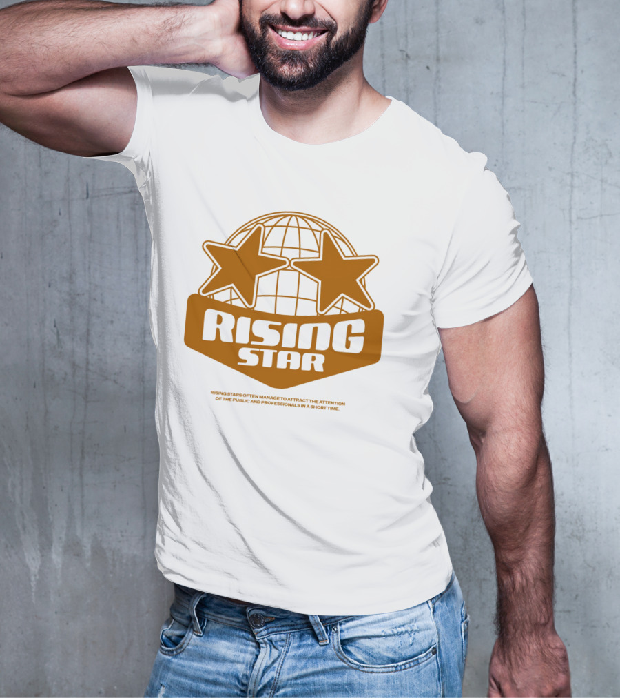 Supalonely Rising Star Two Stars Globe T-Shirt