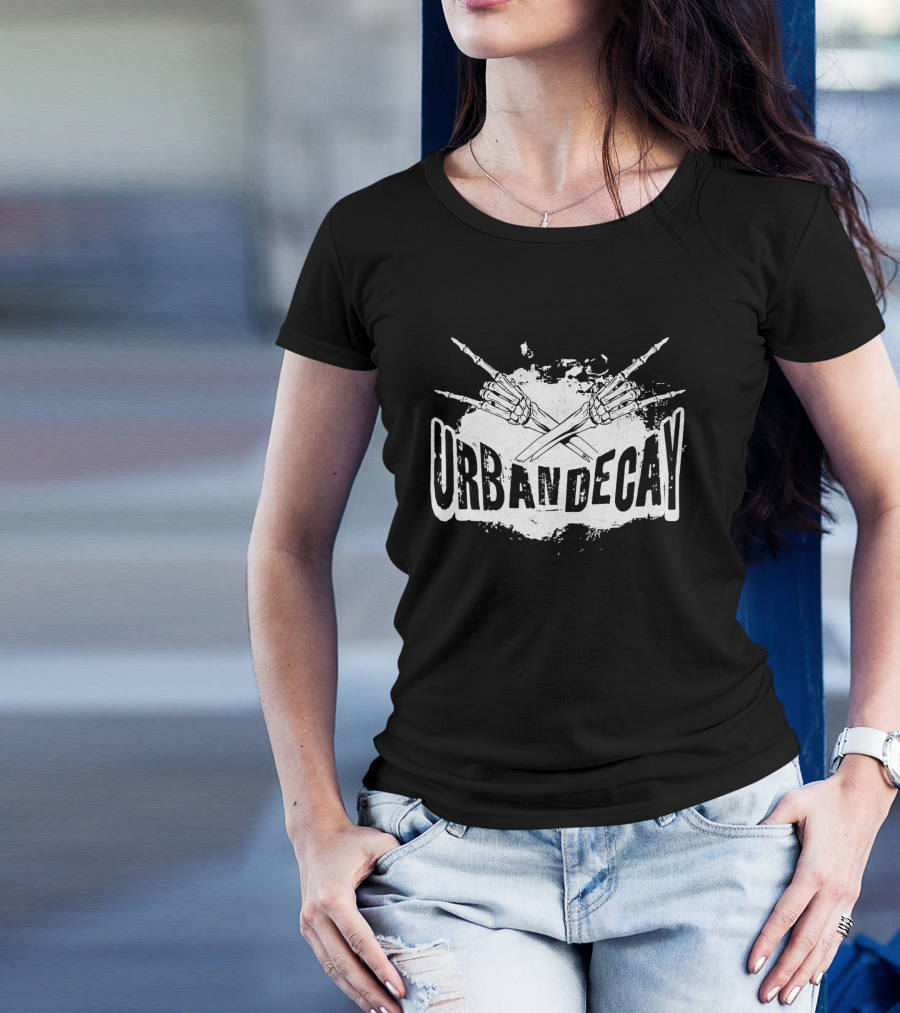 UrbanDecay Skeleton Hands Grunge T-Shirt