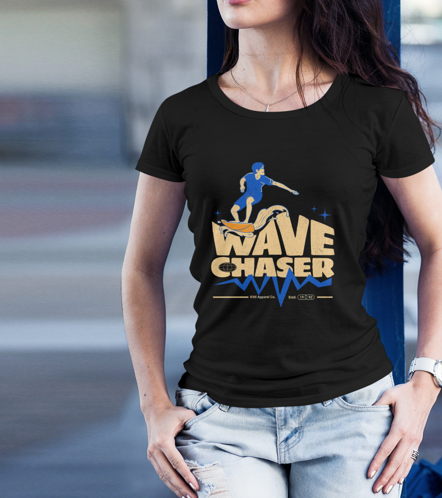 Wave Chaser Kittl Apparel Co. Estd. 1992 T-Shirt