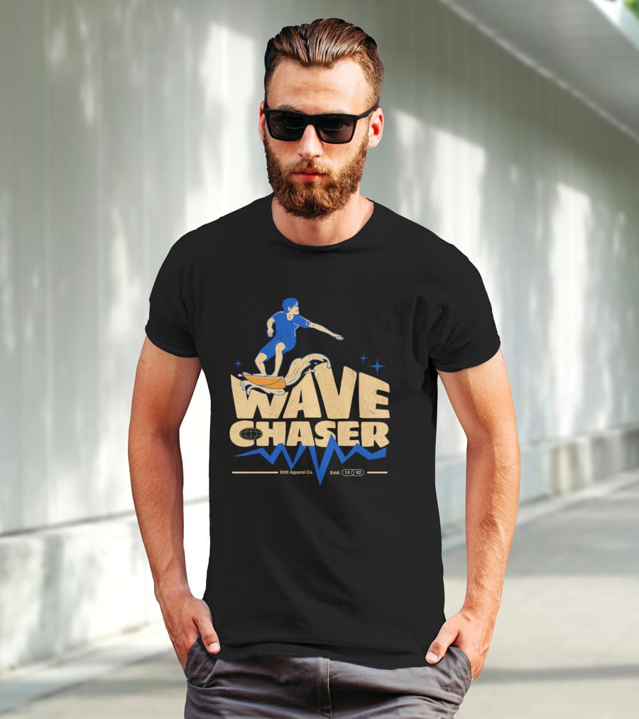 Wave Chaser Kittl Apparel Co. Estd. 1992 T-Shirt