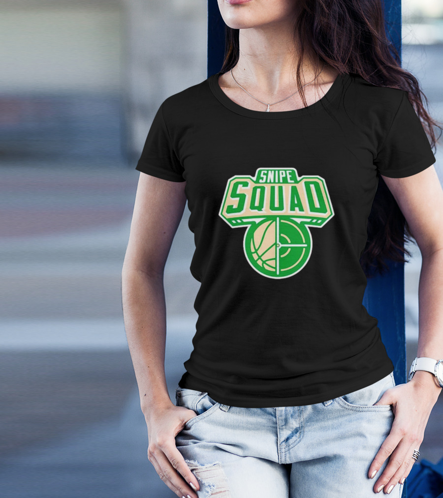 Milwaukee Bucks Snipe Squad Basketball Target Green T-Shirt