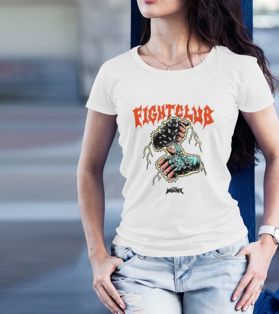 Fight Club Gloves Spiked Violence T-Shirt