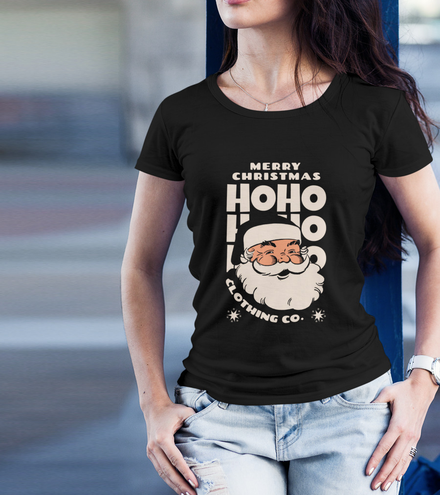Merry Christmas Santa Claus Ho Ho Ho Clothing Co T-Shirt