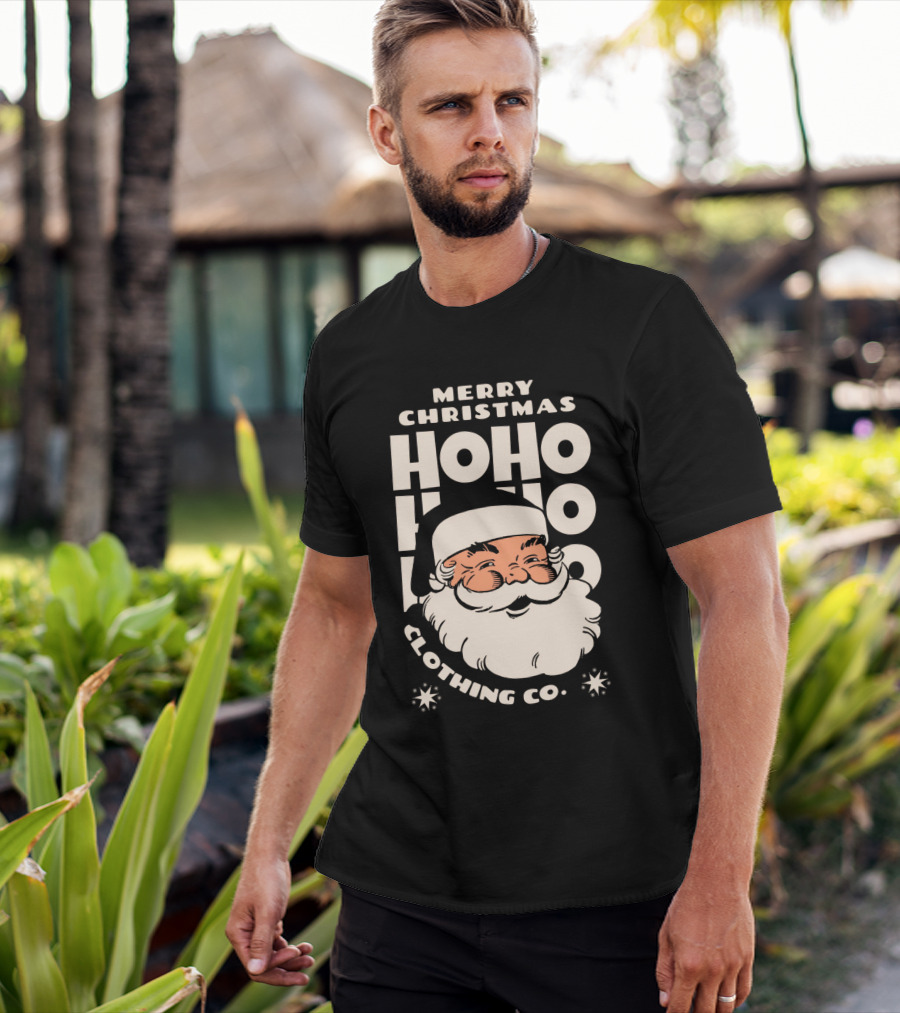 Merry Christmas Santa Claus Ho Ho Ho Clothing Co T-Shirt
