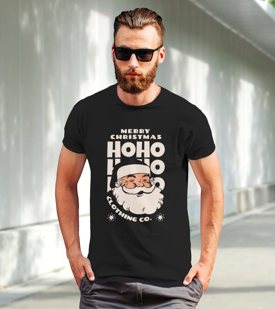 Merry Christmas Santa Claus Ho Ho Ho Clothing Co T-Shirt