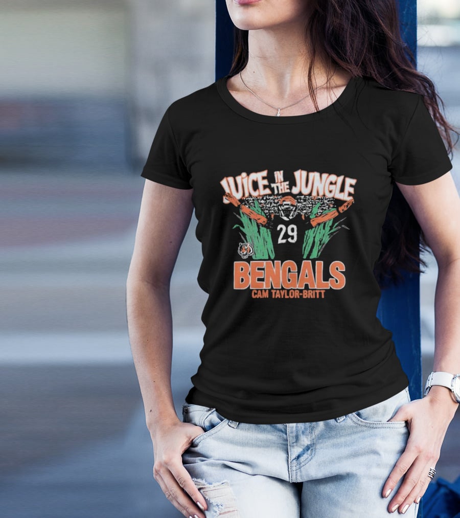 Juice In The Jungle Bengals Cam Taylor-Britt 29 T-Shirt