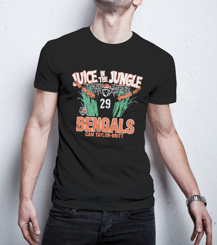 Juice In The Jungle Bengals Cam Taylor-Britt 29 T-Shirt