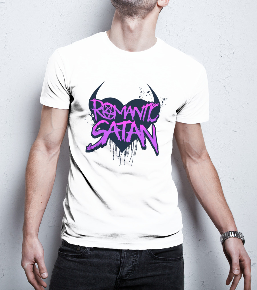 Romantic Satan Heart And Pentagram T-Shirt