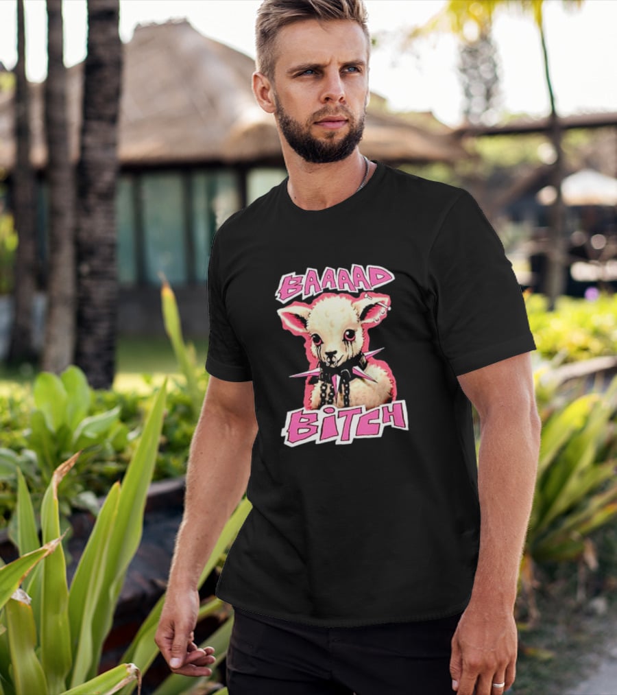 BAAAAD Bitch Sheep With Punk Rock T-Shirt