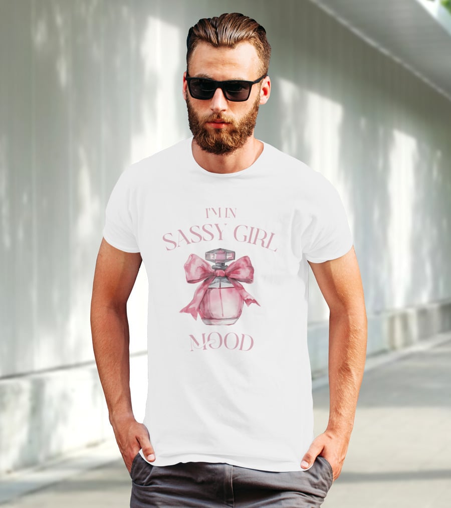 I'm In Sassy Girl Mood Coquette Perfume Bow T-Shirt
