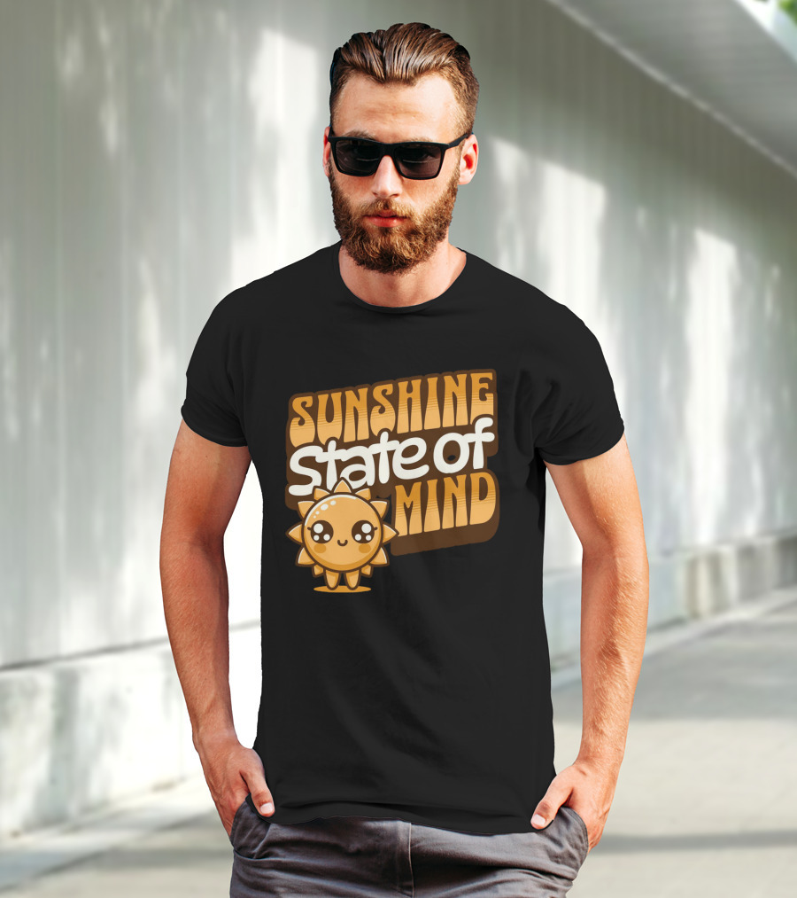 Sunshine State Of Mind Cute Sun Character T-Shirt