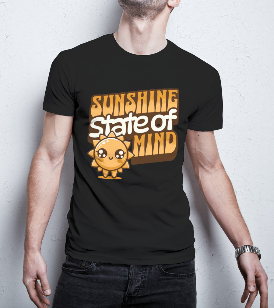 Sunshine State Of Mind Cute Sun Character T-Shirt