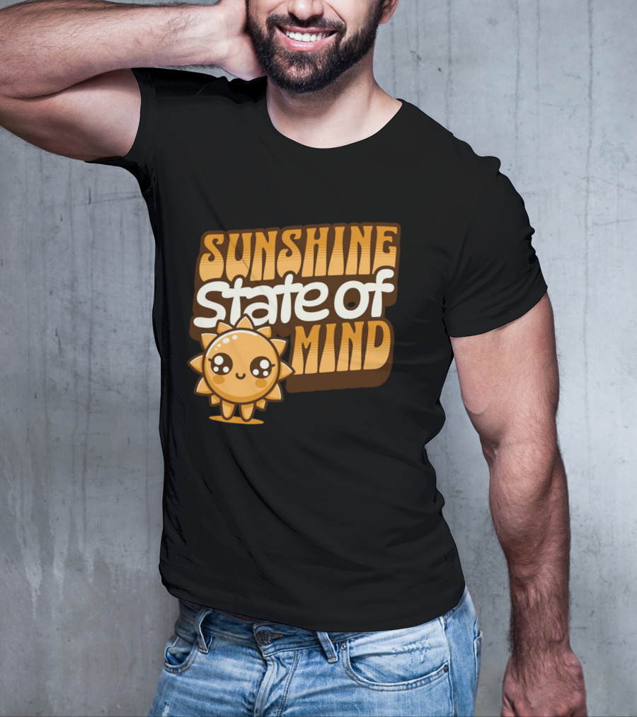 Sunshine State Of Mind Cute Sun Character T-Shirt