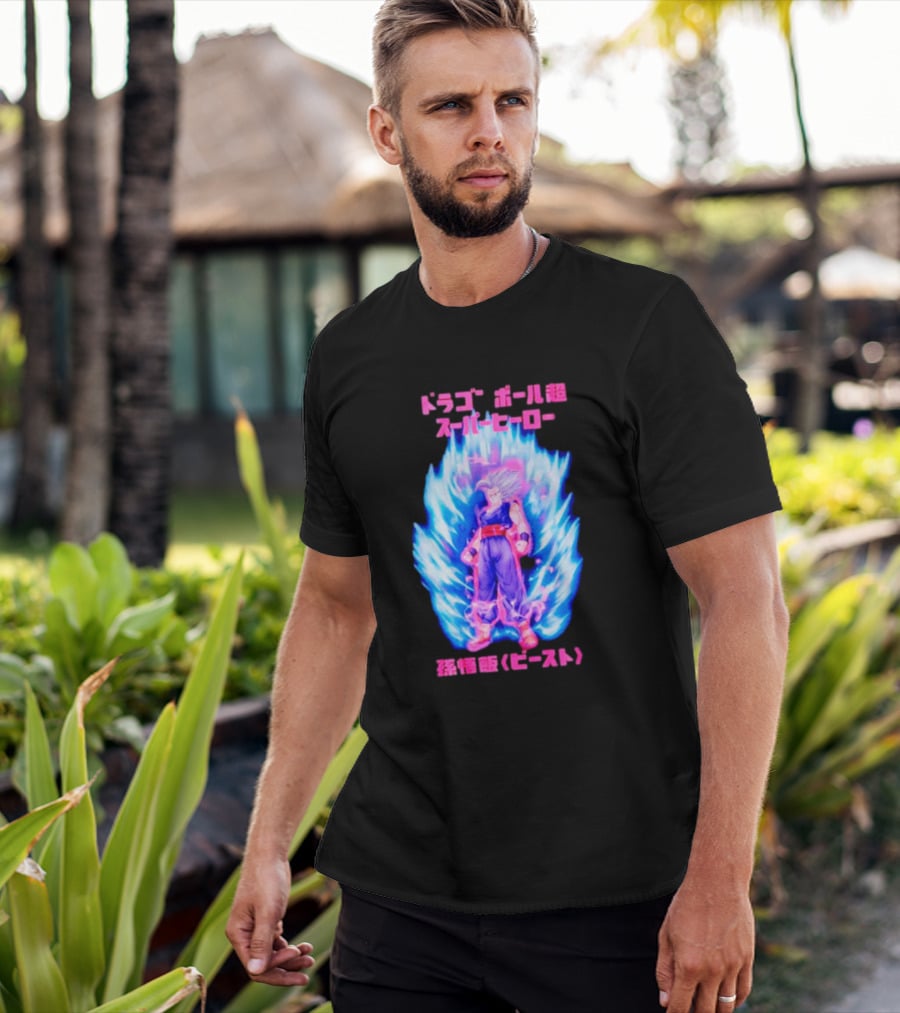 Dragon Ball Super Hero Gohan Beast Mineral Wash T-Shirt