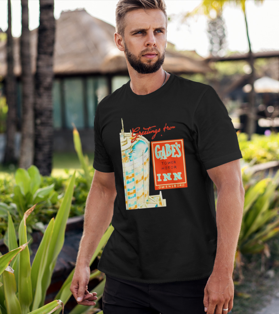 Greetings From Gabe's Tower Motor Inn Owensboro Retro Travel Souvenir T-Shirt