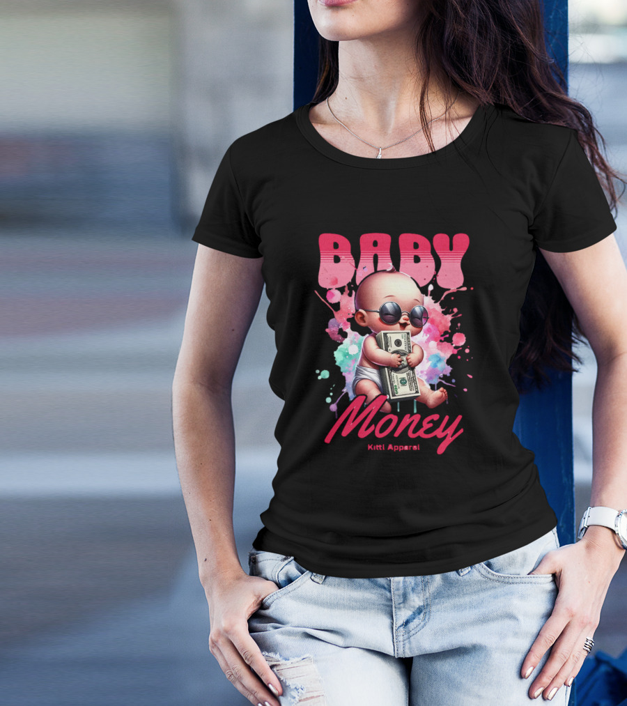 Baby Money Kitti Apparel Sunglasses Color Splash T-Shirt