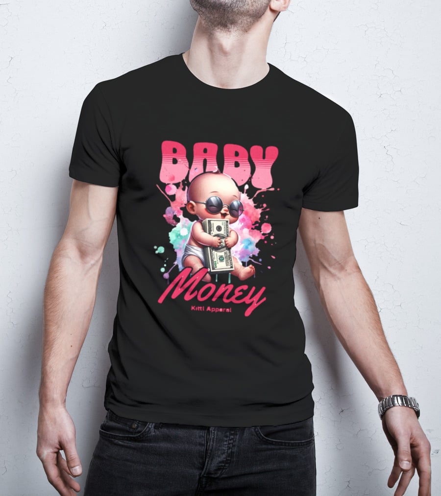 Baby Money Kitti Apparel Sunglasses Color Splash T-Shirt