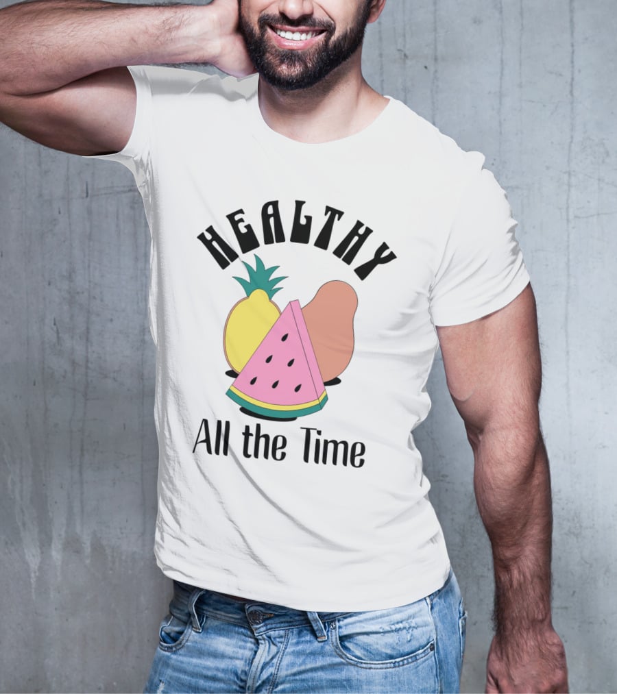 Healthy All The Time Watermelon Lemon Pear T-Shirt