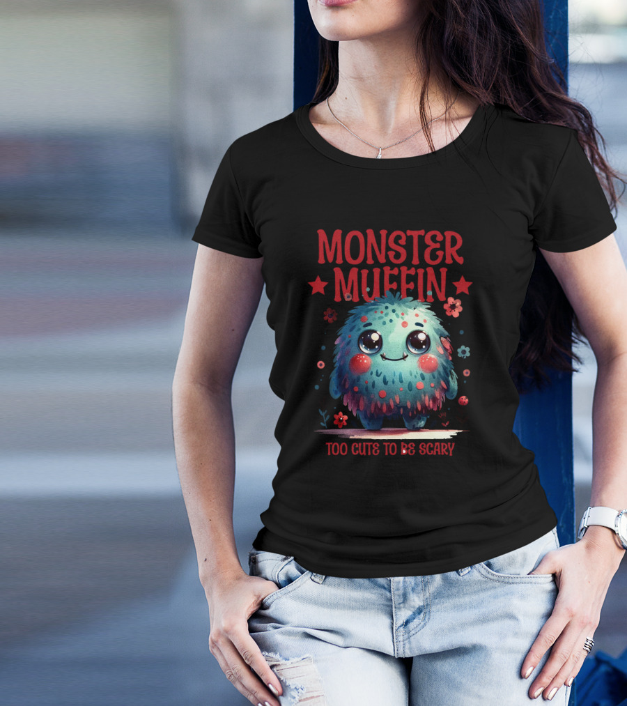 Monster Muffin Too Cute To Be Scary T-Shirt