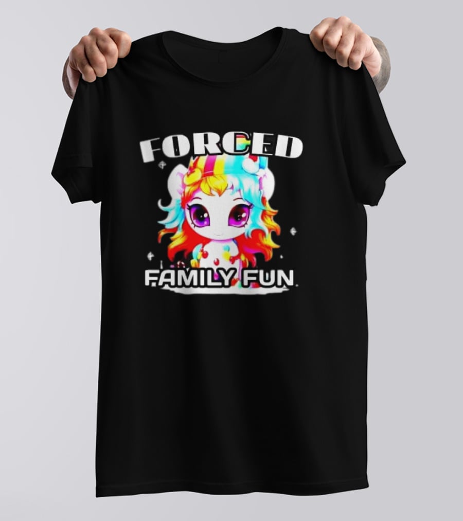 FORCED Family Fun Unicorn Christmas T-Shirt