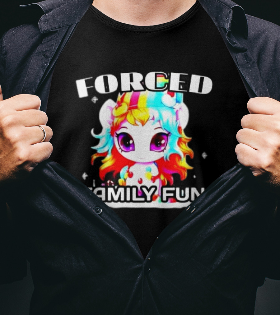 FORCED Family Fun Unicorn Christmas T-Shirt
