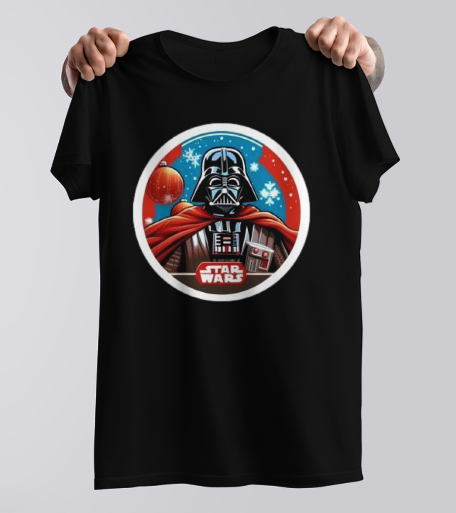 Star Wars Darth Vader Christmas Holiday Snowflakes T-Shirt