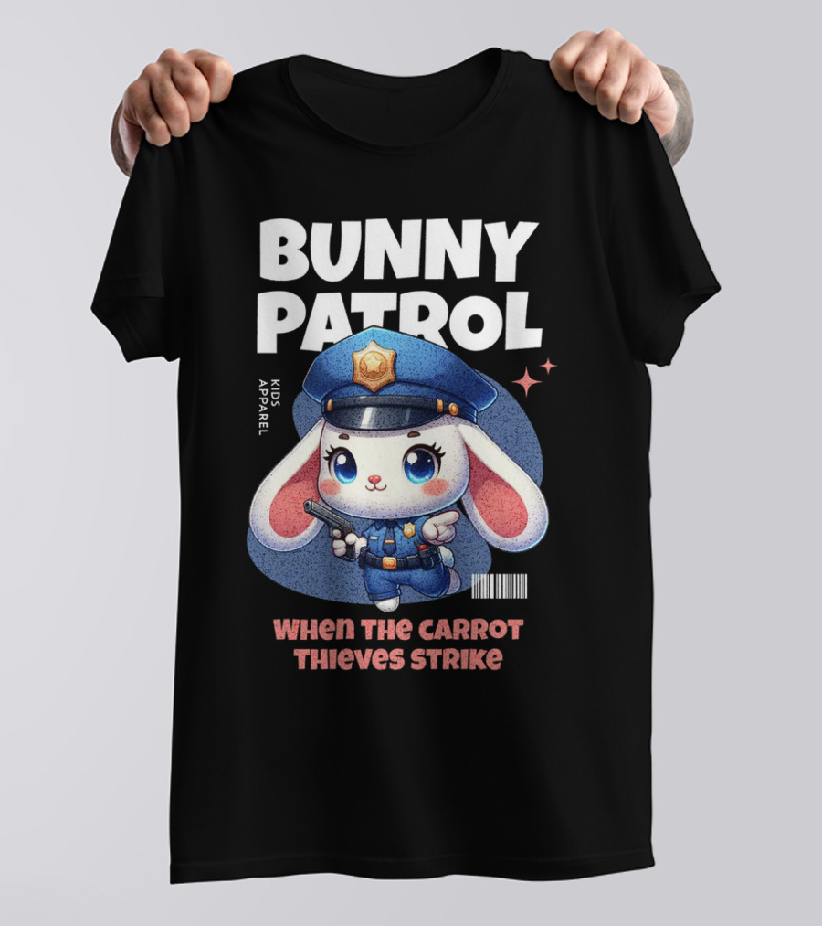 Bunny Patrol Kids Apparel When The Carrot Thieves Strike T-Shirt