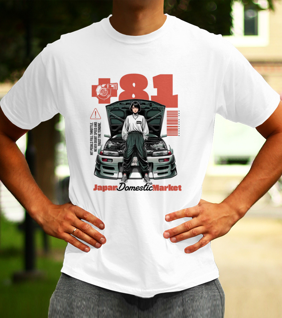 81 Japan Domestic Market Warning Import High Torque T-Shirt