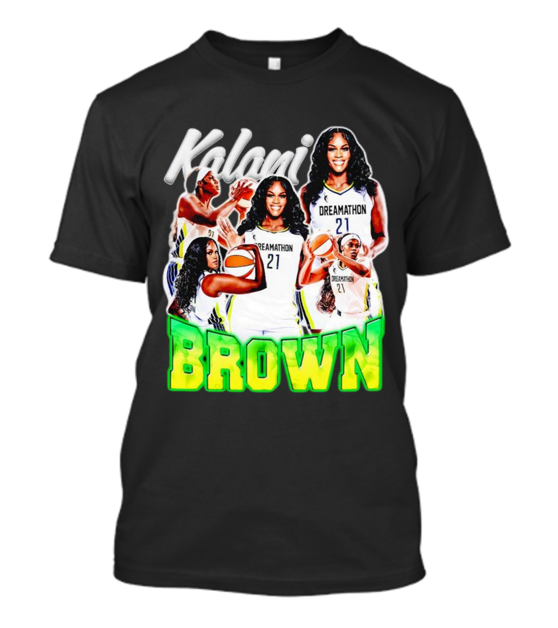 Kalani Brown Dreamathon 21 Basketball Legends T-Shirt