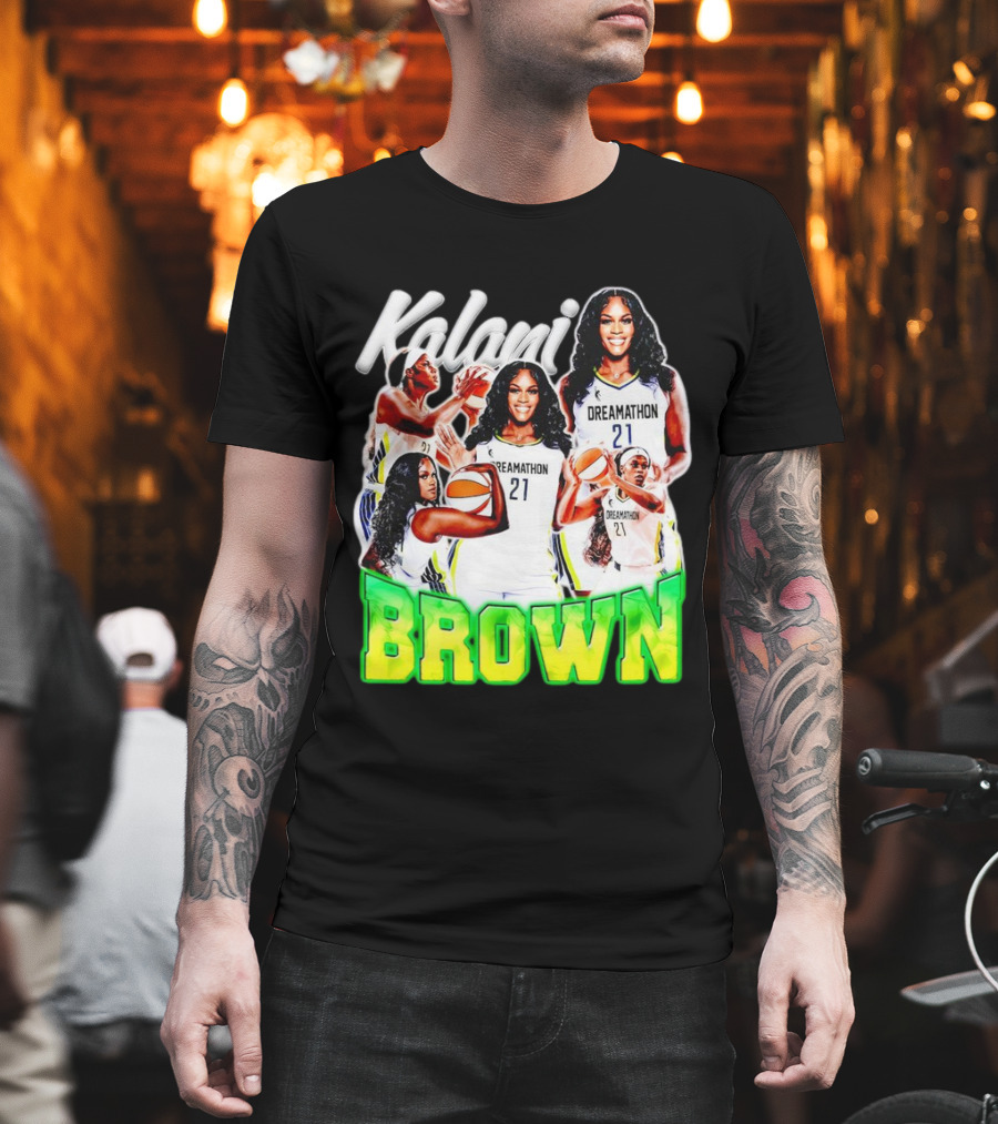 Kalani Brown Dreamathon 21 Basketball Legends T-Shirt