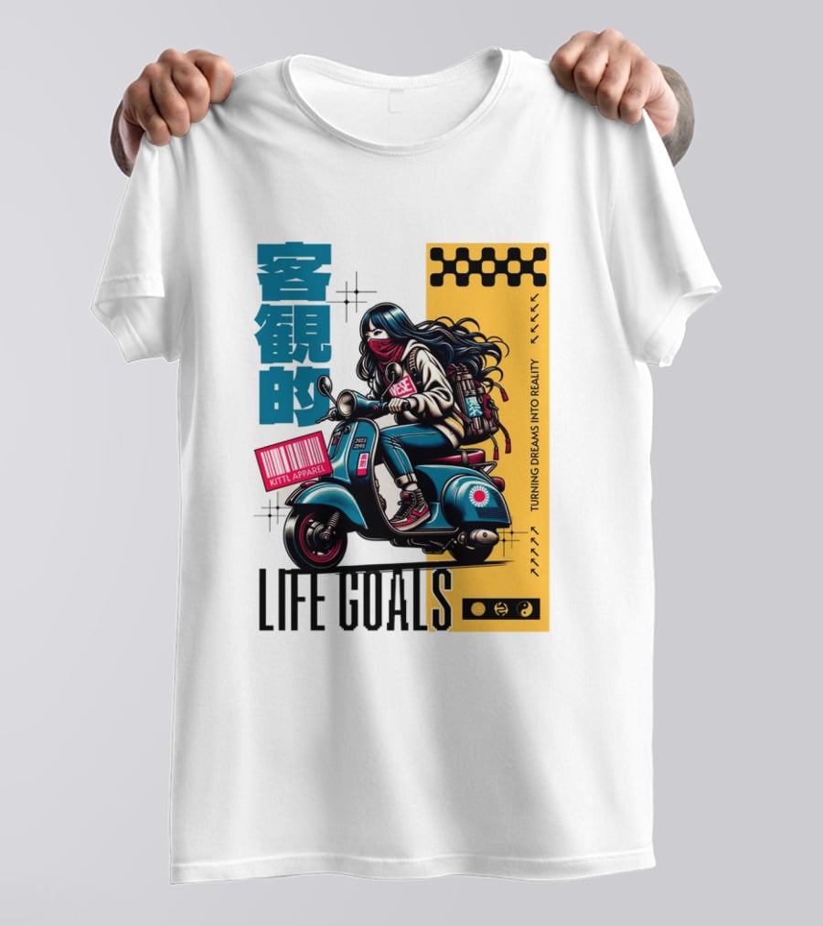 LIFE GOALS LITTLE APPAREL TURNING DREAMS INTO REALITY T-Shirt