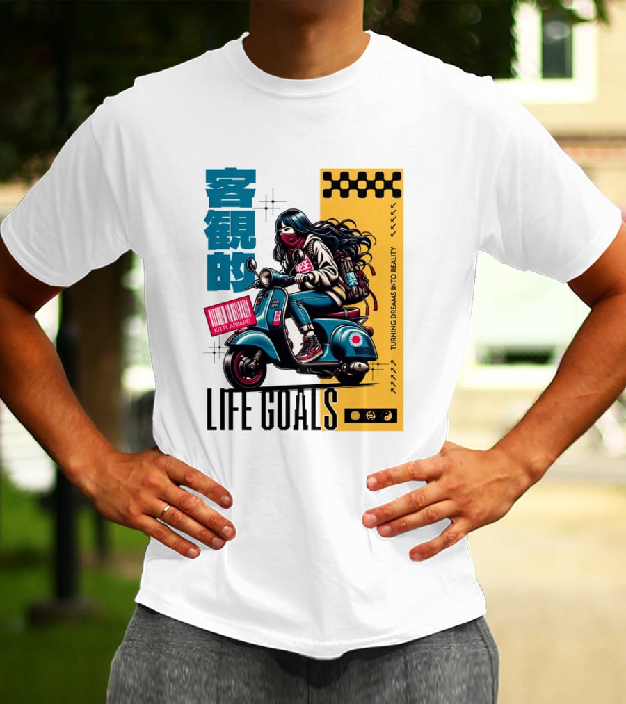 LIFE GOALS LITTLE APPAREL TURNING DREAMS INTO REALITY T-Shirt