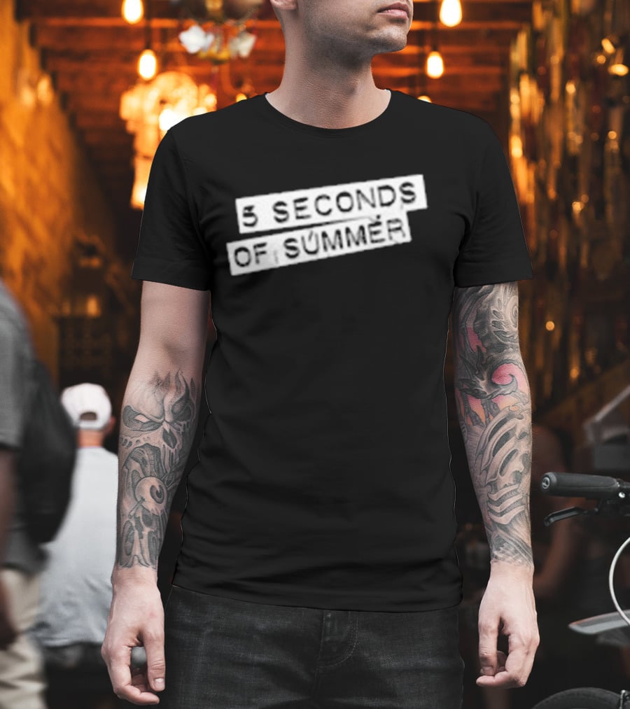 5 Seconds Of Summer 5SOS Self-Titled Album Cover T-Shirt