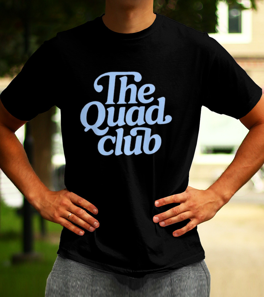 The Quad Club Black Quadrant T-Shirt