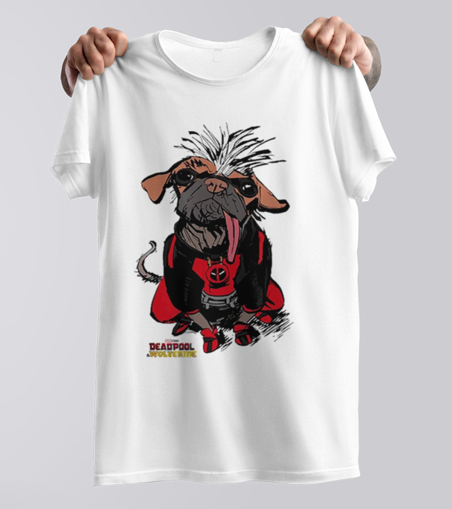 Retro 70 Wolverine Sketchy Dogpool Comic T-Shirt